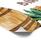 ブラックカウボーイロデオ1stバースデーウェルカムサイン ポスター (コーナー)