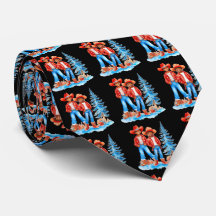 ブラックカウボーイ女性のカーボーイカップル冬クリスマスシーン