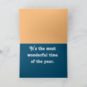 ブラックカウボーイ女性のカーボーイキッズウィズホースクリスメリーム シーズンカード (内部)