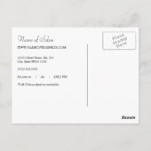 ブラックカエレガントールスシルバーハサミアポイントメント ポストカード (裏面)