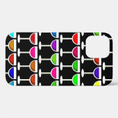 ブラックカクテルワイングラス Case-Mate iPhoneケース (裏面 (横))