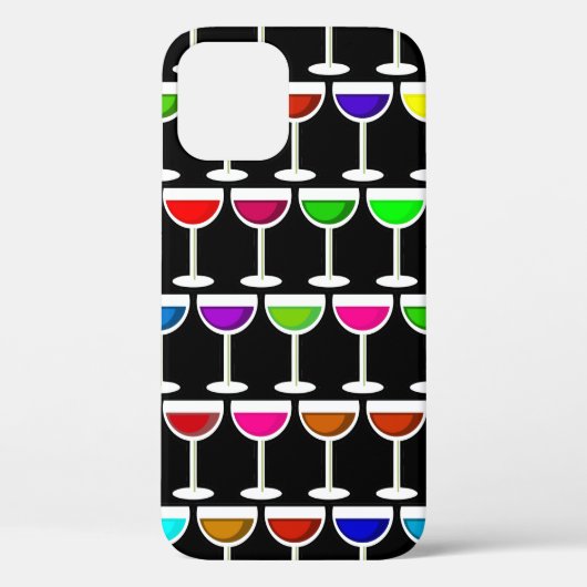 ブラックカクテルワイングラス Case-Mate iPhoneケース (裏面)