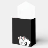 ブラックカジノトランプのポーカー誕生日パーティーの好意ボックス フェイバーボックス (オープン)