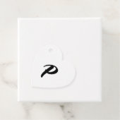 ブラックカジュアルスクリプトモノグラムありがとう フェイバータグ (インサイチュ)