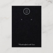 ブラックカスタマイズ可能なイヤリングジュエリー表示カード コーリングカード (正面)