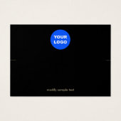 ブラックカスタムのロゴのブレスレット表示カードを追加 (正面)