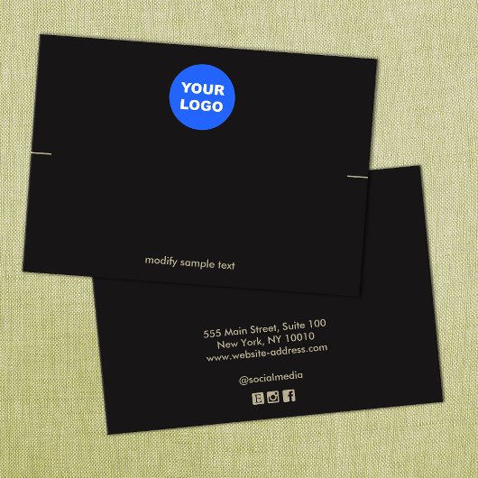 ブラックカスタムのロゴのブレスレット表示カードを追加