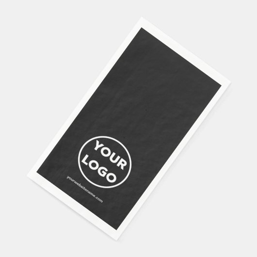 ブラックカスタムの企業ロゴとビジネスWebサイト (コーナー)