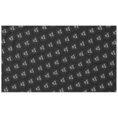 ブラックカスタムトレードショーレストランビジネスロゴ テーブルクロス (正面(横))