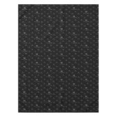 ブラックカスタムビジネスのロゴパターンブランド綿 テーブルクロス (正面)