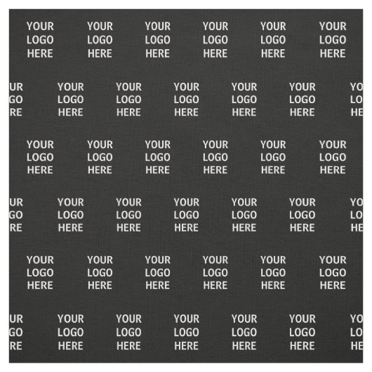 ブラックカスタムビジネスロゴ独自の作成 ファブリック (見本)