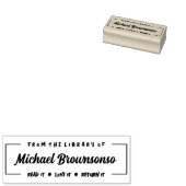 ブラックカスタムブックラバーライブラリー ラバースタンプ (押印)