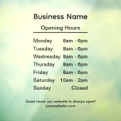 ブラックカスタムブランド事業名の営業時間 ウィンドウサイン (シート3)