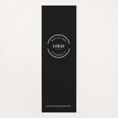 ブラックカスタムミニマルビジネスのロゴWebサイト ヨガマット (正面)