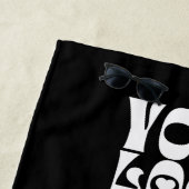 ブラックカスタムロゴプロモーション事業 ビーチタオル (インサイチュ)