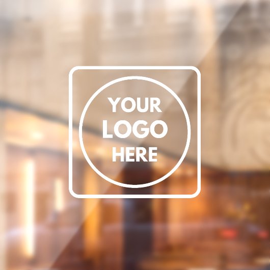 ブラックカスタムロゴ | オーダーメイドのビジネス窓ステッカー ウィンドウサイン (シート2)