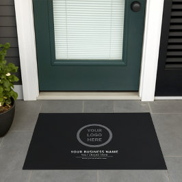 ブラックカスタムロゴ・ビジネス・プロモーション入場 ドアマット