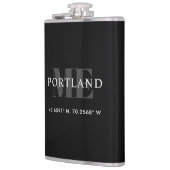 ブラックカスタム市座標の緯度(経度) フラスク (左)