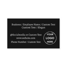 ブラックカスタム文字ミニマモダンリストビジネス