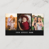 ブラックカスタム3フォトグラファー名刺 名刺 (正面)