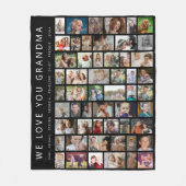 ブラックカスタム54フォトコラージュ フリースブランケット (正面)