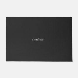 ブラックカスタム ドアマット
