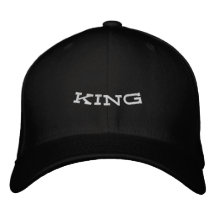ブラックカスタムKINGネームビジョアハットおしゃれメンズボーイ