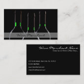 ブラックカッコいいワモダンインボトルフォト名刺 名刺 (正面/裏面)