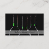 ブラックカッコいいワモダンインボトルフォト名刺 名刺 (正面)