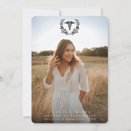 ブラックカドゥセウス医科大学2写真卒業 案内状