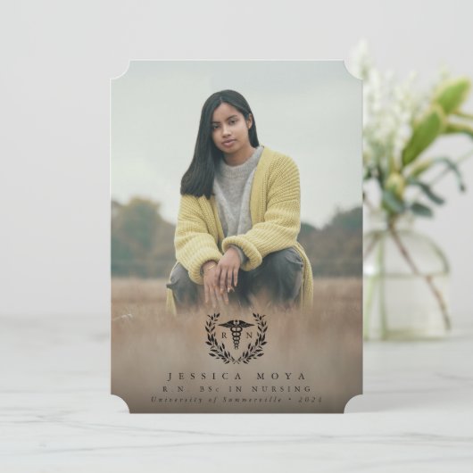 ブラックカドゥセウスRN登録ナース卒業 案内状 (スタンド正面)