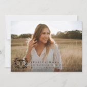 ブラックカドゥセウスRN登録ナース卒業 案内状 (正面)