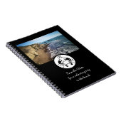 ブラックカニのステンシルモノグラム写真 ノートブック (右側)