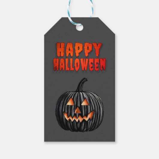 ブラックカボチャ ギフトタグ (正面)