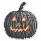 ブラックカボチャ シール (正面)