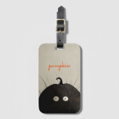 ブラックカボチャ ラゲッジタグ (正面縦)