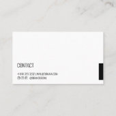 ブラックカメラ撮影プロフェッショナル写真家 名刺 (裏面)