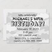 ブラックカモ バスフィッシング 招待状 (裏面)