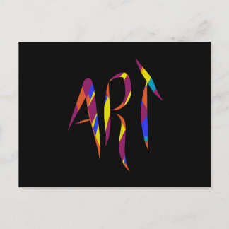ブラックカラフルとアートだ。 ポストカード
