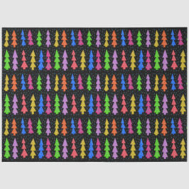 ブラックカラフルのクリスマスツリー 薄葉紙