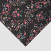 ブラックカラフルボホフローラ 薄葉紙 (詳細)