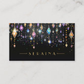 ブラックカラフルID1035のBoho Gems 名刺 (正面)