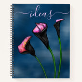 ブラックカラライリピンクセンター ノートブック (正面)