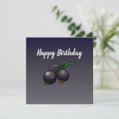 ブラックカラントの誕生日カード カード (スタンド正面)