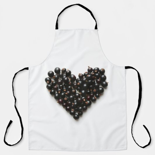 ブラックカラントハート エプロン (正面)