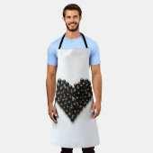 ブラックカラントハート エプロン (着用した状態)