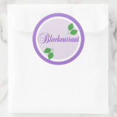 ブラックカラント果実ラベルシール ラウンドシール (バッグ)