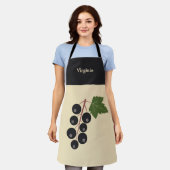 ブラックカラント エプロン (着用した状態)