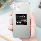 ブラックカラーのカスタムカットビニールシール シール (スマートフォン)