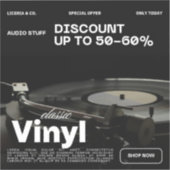 ブラックカラーのカスタムカットビニールシール シール (正面)